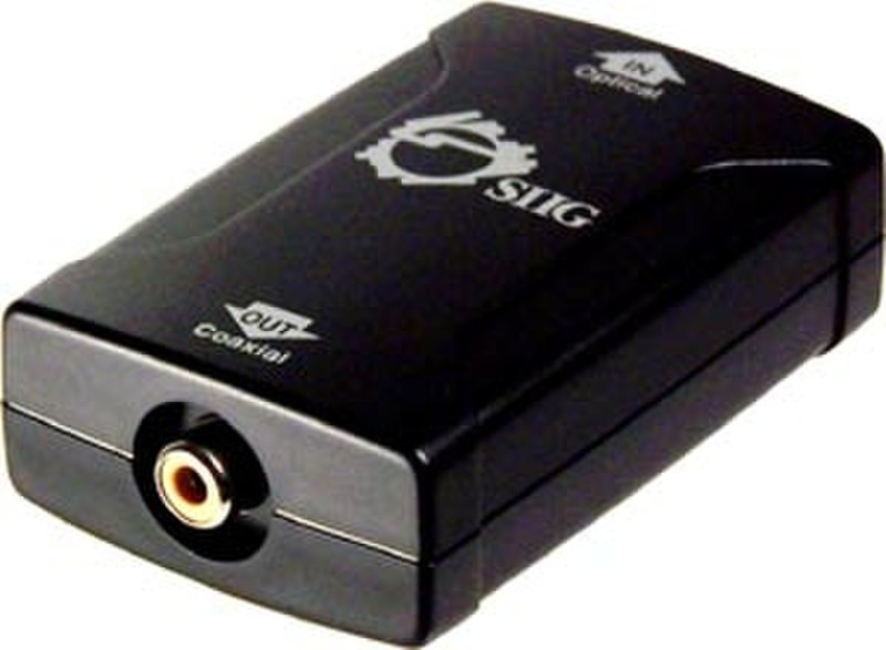 Sigma Toslink-to-Coaxial S/PDIF RCA Black cable interface/gender adapter