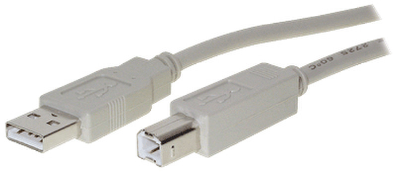 Vedimedia USB 2.0 A/B 3.0m 3м USB A USB B Серый