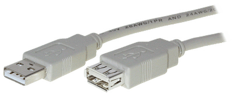 Vedimedia USB 2.0 A/A 3.0m 3м USB A USB A Серый