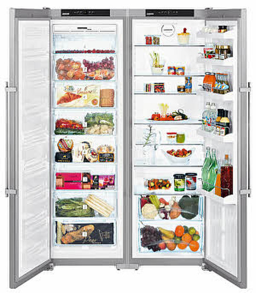 Liebherr SBSesf 7212 Отдельностоящий 390л A+ Cеребряный side-by-side холодильник