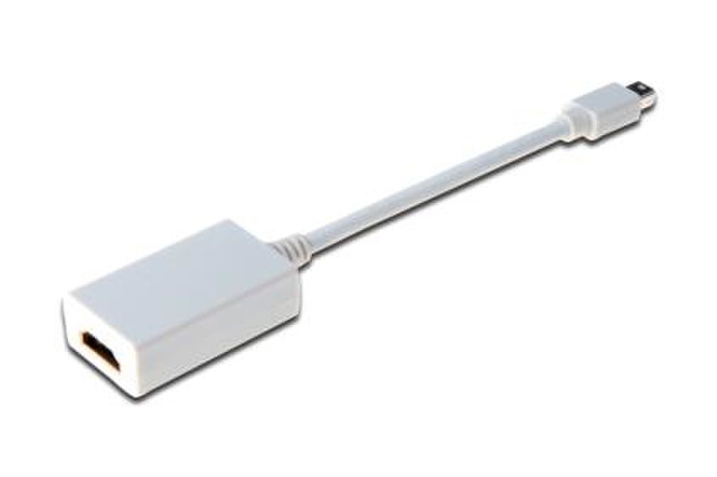 ASSMANN Electronic mini DP - HDMI, 0.15m 0.15m mini DisplayPort HDMI White video cable adapter