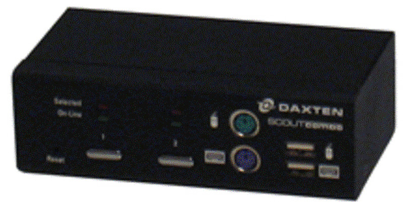 DAXTEN 1013-02K Черный KVM переключатель