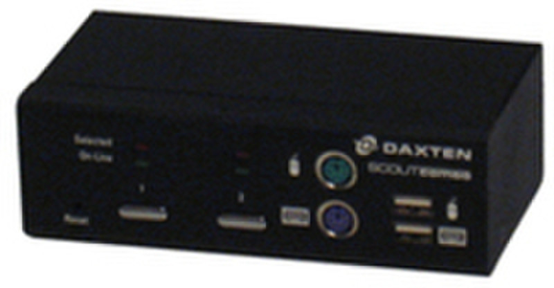 DAXTEN 1013-04K Schwarz Tastatur/Video/Maus (KVM)-Switch