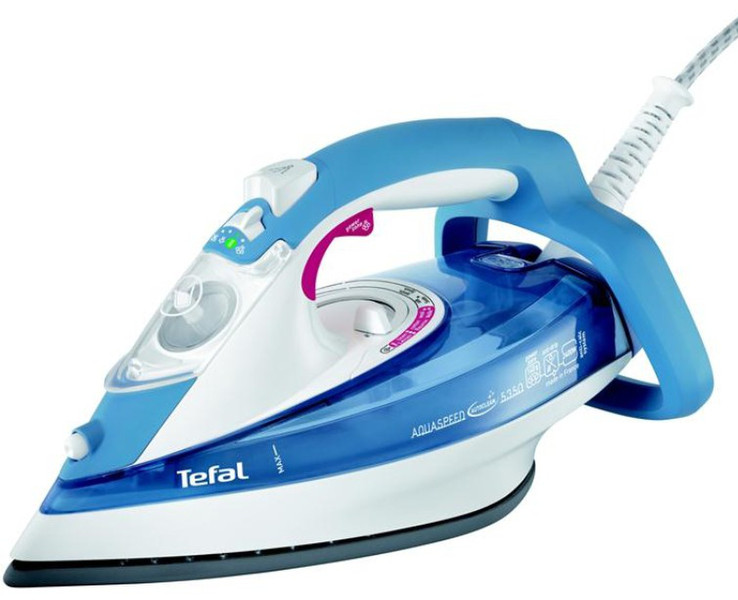 Tefal FV 5350 Steam iron Palladium soleplate 2400W Turquoise,White