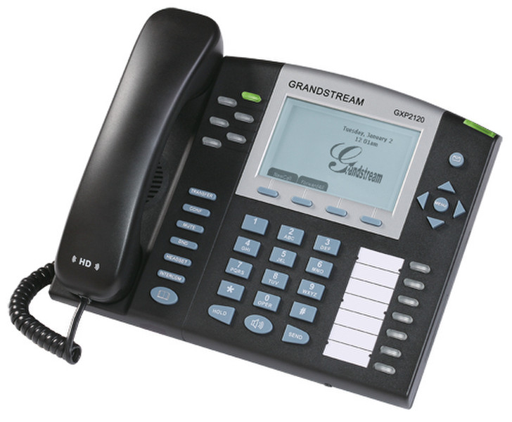 Grandstream Networks GXP2120 Wired handset 6lines LCD Black