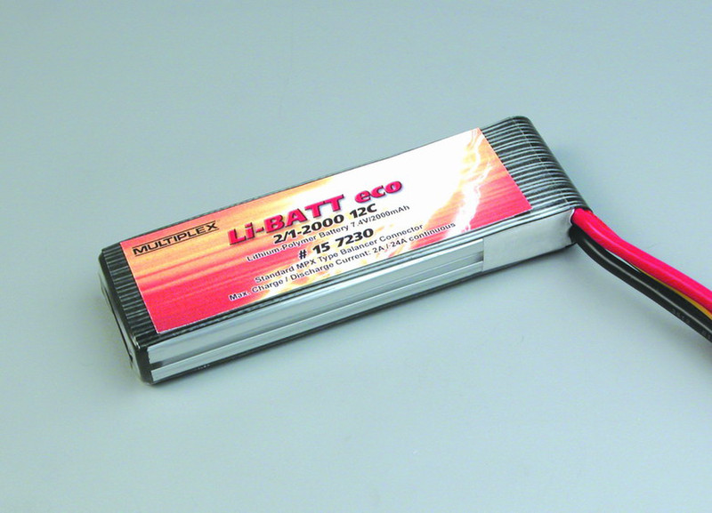 MULTIPLEX Li-BATT eco Lithium Polymer (LiPo) 2000mAh 7.4V