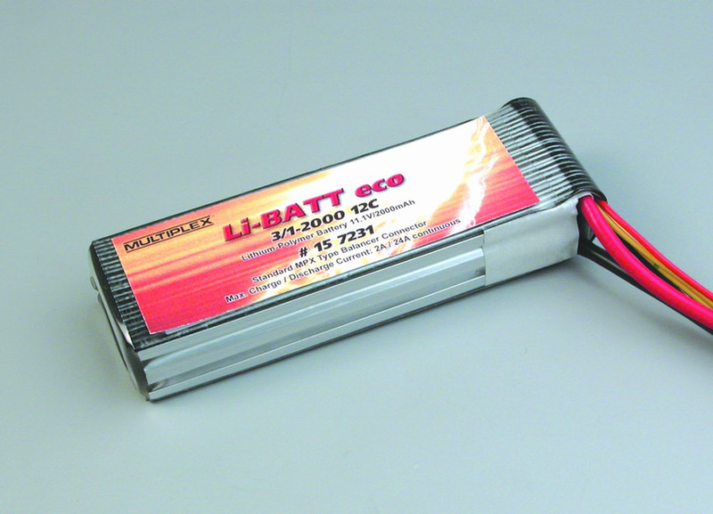MULTIPLEX Li-BATT eco Lithium Polymer (LiPo) 2000mAh 11.1V