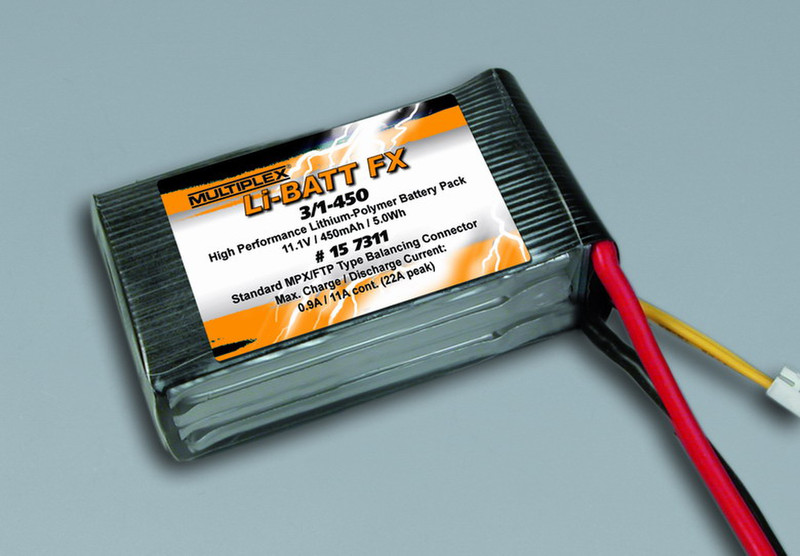 MULTIPLEX Li-BATT FX Lithium Polymer (LiPo) 450mAh 11.1V