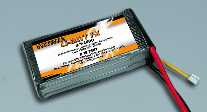 MULTIPLEX Li-BATT FX Lithium Polymer (LiPo) 2600mAh 11.1V