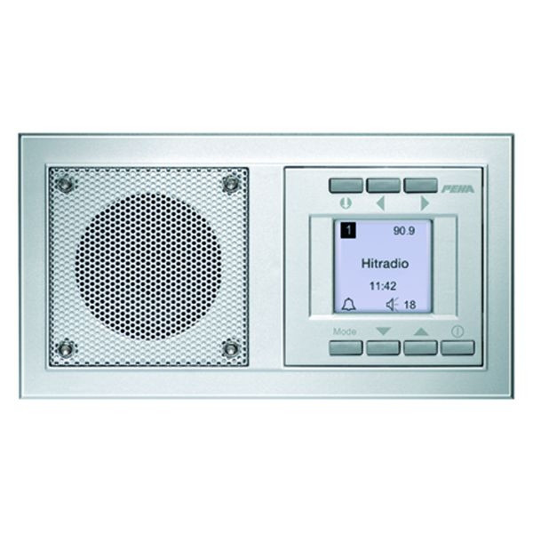 PEHA D 20.485.70 RADIO Часы Цифровой Алюминиевый радиоприемник