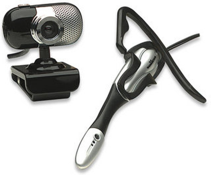 Manhattan 460507 5MP USB 2.0 Black,Silver webcam