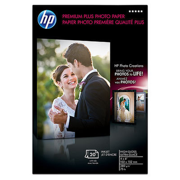HP Premium Plus 25 sht/Letter Fotopapier