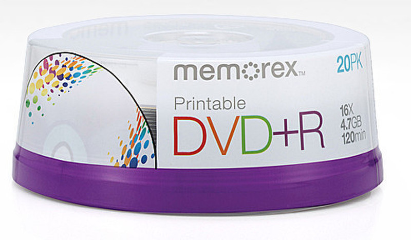 Memorex DVD+R 20pk 4.7ГБ DVD+R 20шт