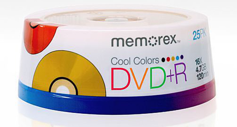 Imation 16x DVD+R Cool Colors 25 Pack Spindle 4.7GB DVD+R 25pc(s)