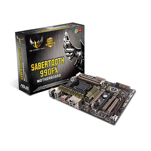 ASUS Sabertooth 990FX AMD 990FX Socket AM3 ATX
