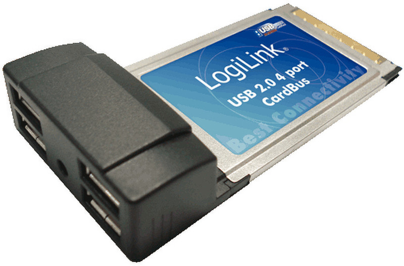 LogiLink PC0040 Eingebaut USB 2.0 Schnittstellenkarte/Adapter