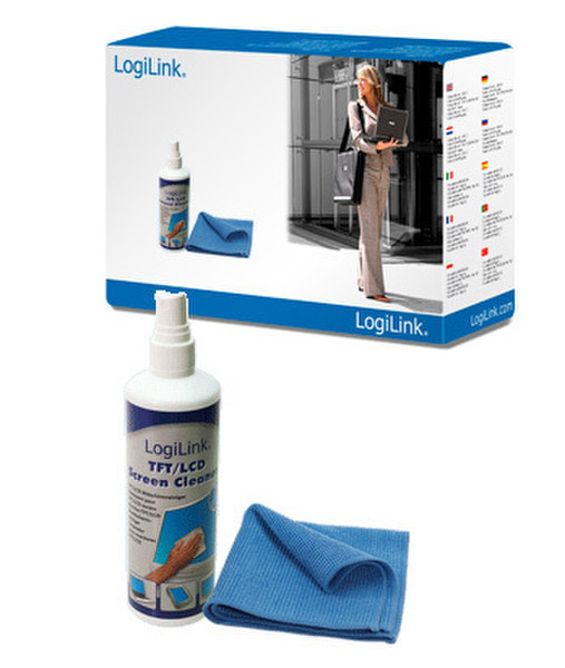 LogiLink RP0005 LCD/TFT/Plasma Equipment cleansing wet/dry cloths & liquid 125ml equipment cleansing kit