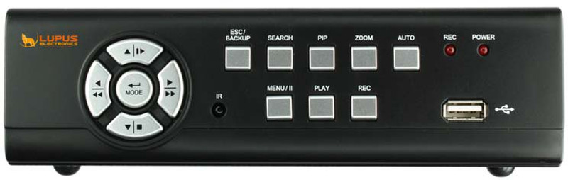 Lupus Electronics LE 800 + Schwarz Digitaler Videorekorder (DVR)