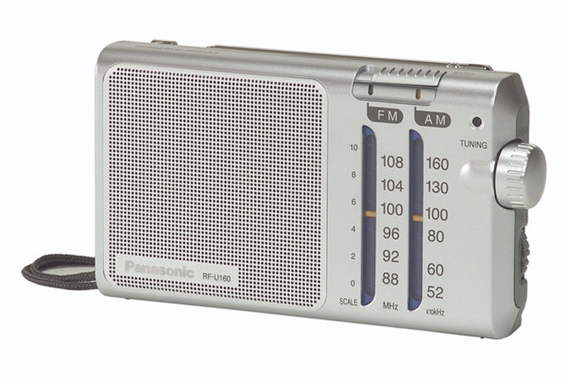 Panasonic RF-U160 Портативный Аналоговый Cеребряный радиоприемник
