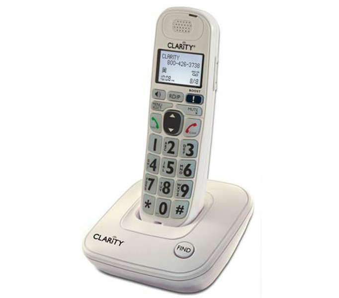 Clarity D702 DECT Идентификация абонента (Caller ID) Белый телефон