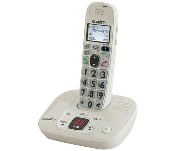 Clarity D712 DECT Anrufer-Identifikation Weiß Telefon
