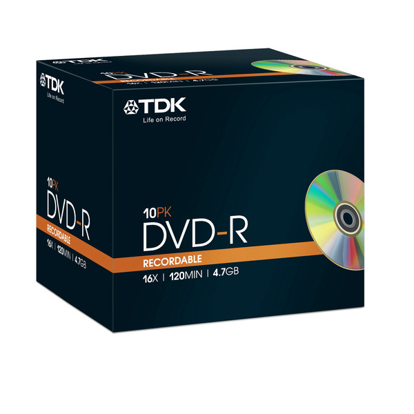 TDK 10 x DVD-R 4.7GB 4.7GB DVD-R 10Stück(e)