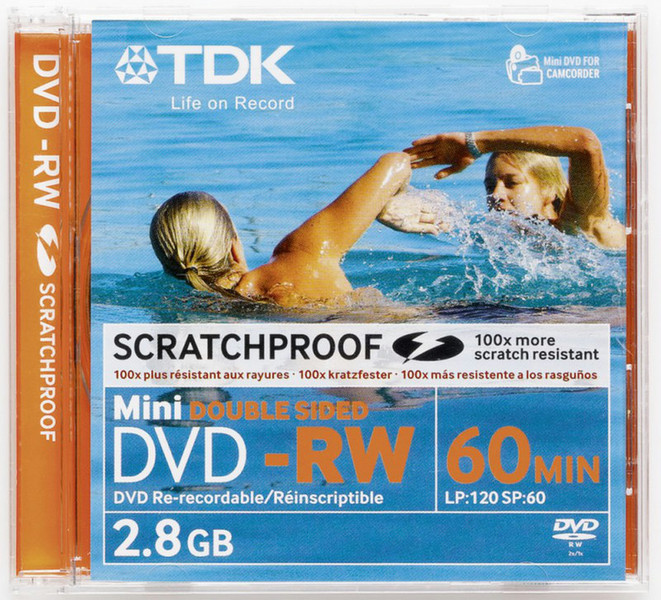 TDK DVD-RW DS 2x Mini 2.8GB x5 2.8GB DVD-R DL 5Stück(e)