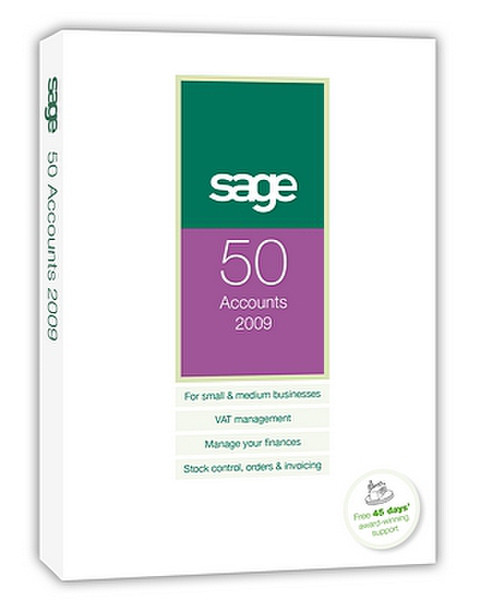 Sage Software Sage 50 Accounts 2009, 1u, 1c