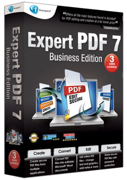 Avanquest Expert PDF 7 Business Edition руководство пользователя для ПО