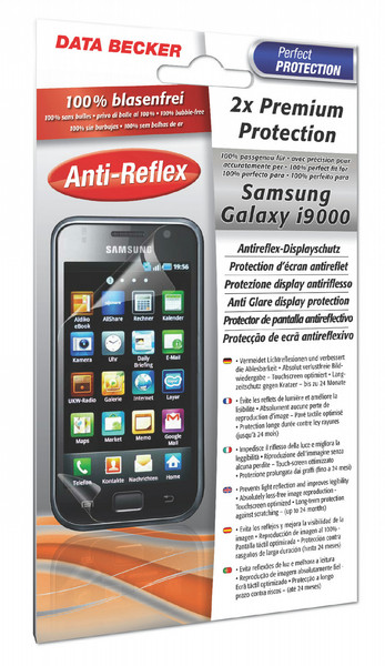Data Becker 311753 Samsung Galaxy i9000 2Stück(e) Bildschirmschutzfolie