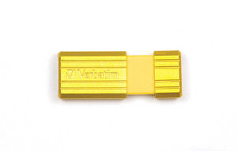 Verbatim PinStripe 8ГБ USB 2.0 Type-A Желтый USB флеш накопитель