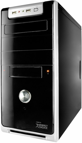 Perfect Choice PC-600121 Midi-Tower 550W Schwarz, Silber Computer-Gehäuse