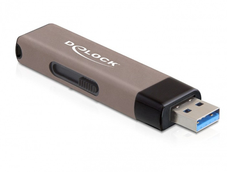 DeLOCK 8GB USB 3.0 8ГБ USB 3.0 Черный, Коричневый USB флеш накопитель