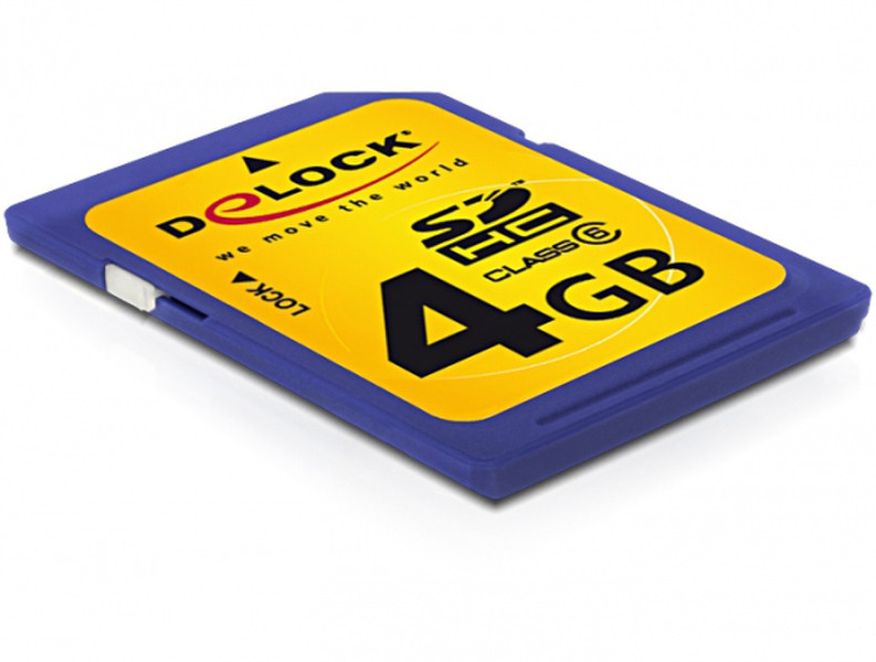 DeLOCK 4GB SDHC 4ГБ SDHC Class 6 карта памяти