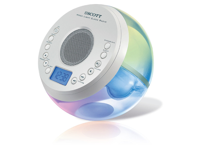 SCOTT CX 50 ML Moody Uhr Digital Transparent Radio