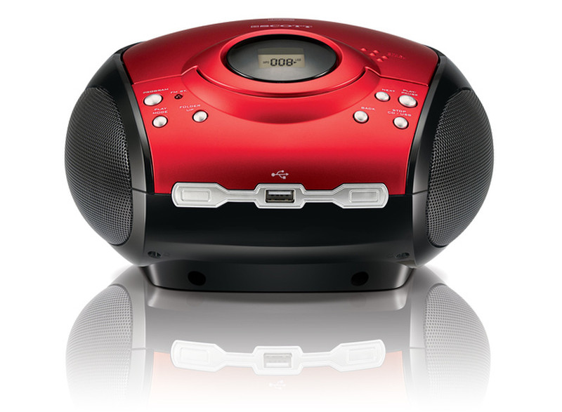SCOTT SDM 1023 Boom Portable CD player Red