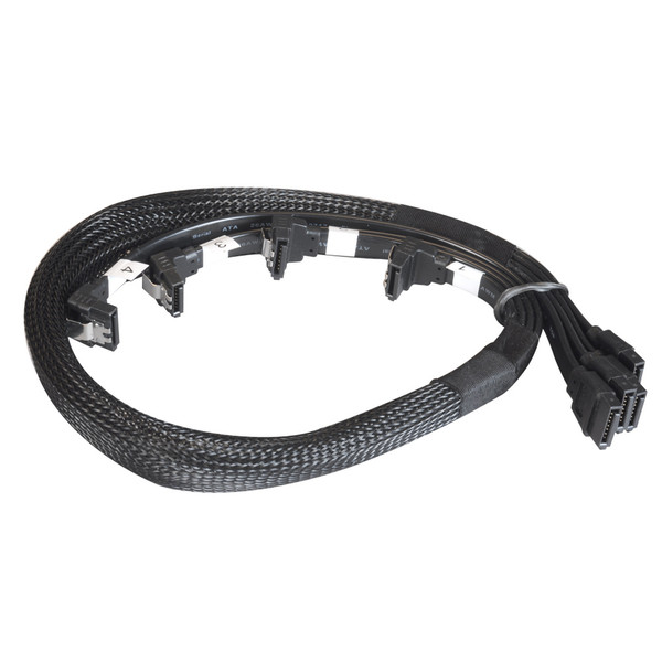 Lian Li SATA-LT90-4S SATA II SATA II Schwarz SATA-Kabel