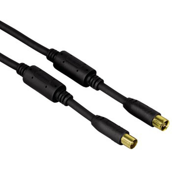 Hama 1.5m Coax Cable 1.5m RF RF Black