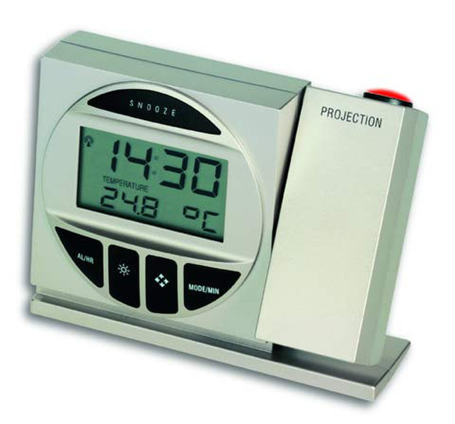 TFA 98.1009 Silver alarm clock