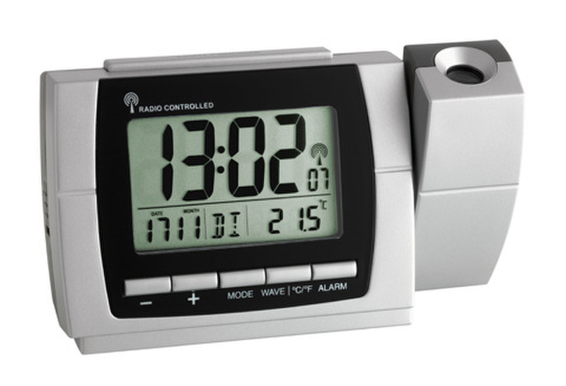 TFA 60.5002 Silver alarm clock