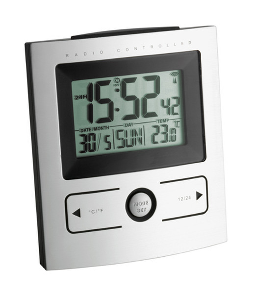 TFA 60.2512 Black,Silver alarm clock