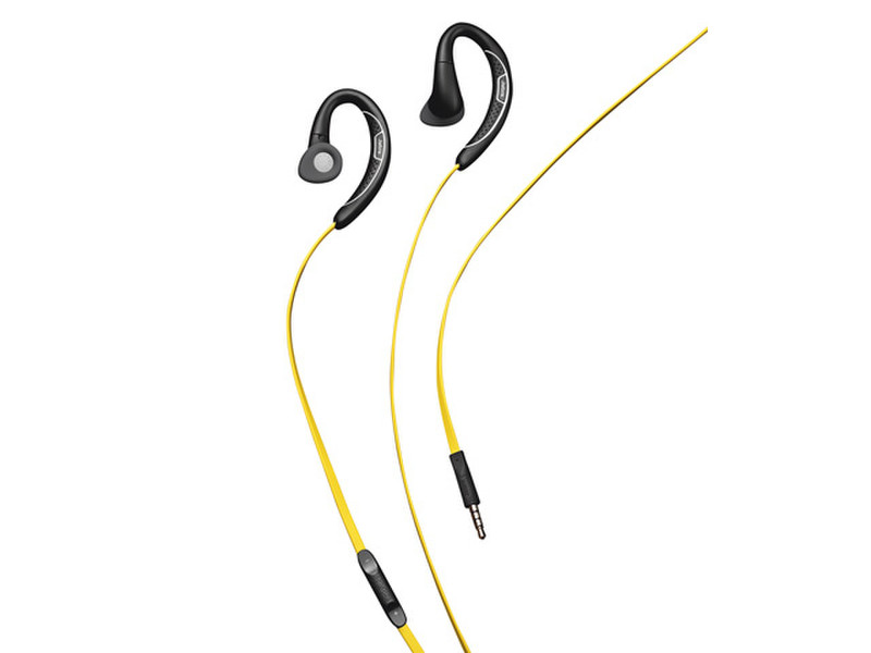 Jabra Sport Corded Ear-hook,In-ear Binaural Wired Black,Yellow mobile headset