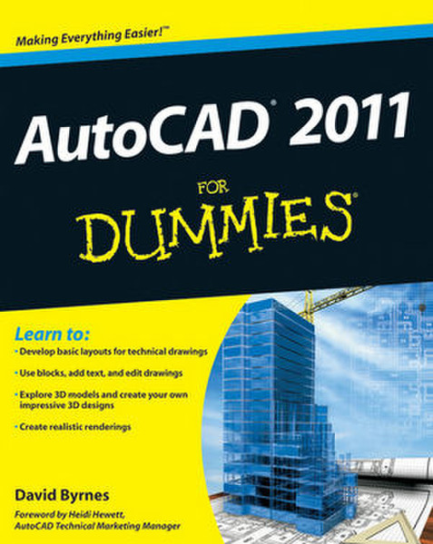 For Dummies AutoCAD 2011 528pages software manual