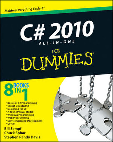 For Dummies C# 2010 All-in-One 864pages software manual