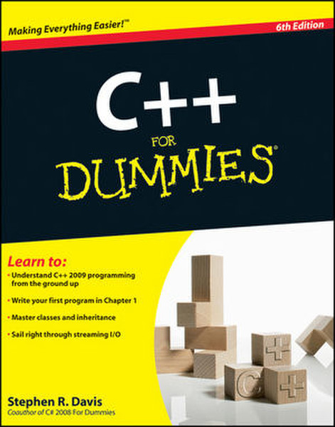 For Dummies C++, 6th Edition 432pages software manual