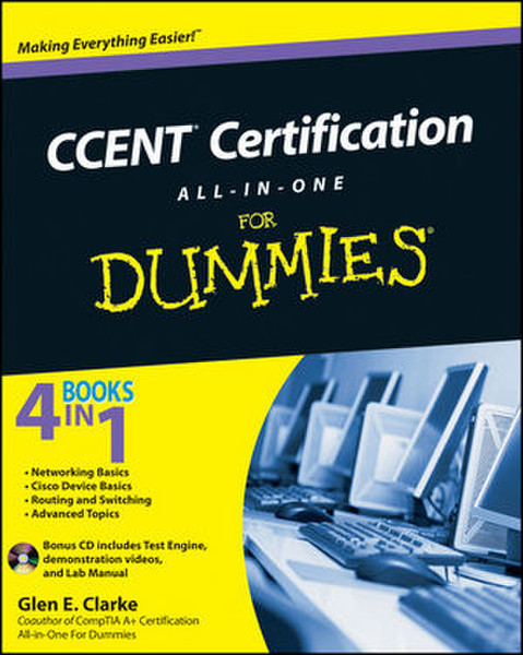 For Dummies CCENT Certification All-In-One 600страниц руководство пользователя для ПО