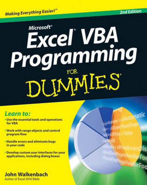 For Dummies Excel VBA Programming, 2nd Edition 408pages software manual