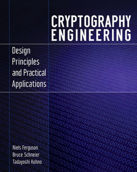 Wiley Cryptography Engineering: Design Principles and Practical Applications 384pages software manual