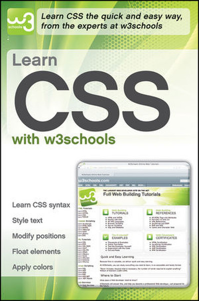 Wiley Learn CSS with w3Schools 288pages software manual