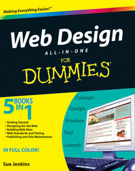 For Dummies Web Design All-in-One 656pages software manual